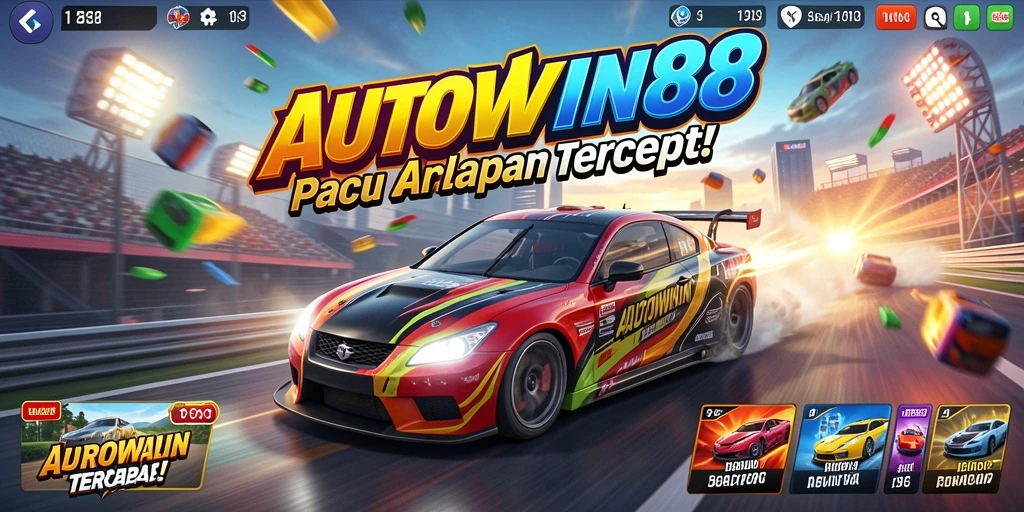 Gameplay seru balapan dengan mobil cepat di lintasan yang menantang.