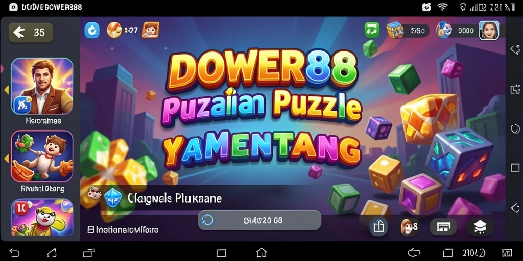 Screenshot gameplay DOWER88 dengan teka-teki menarik dan tampilan grafis yang memukau.