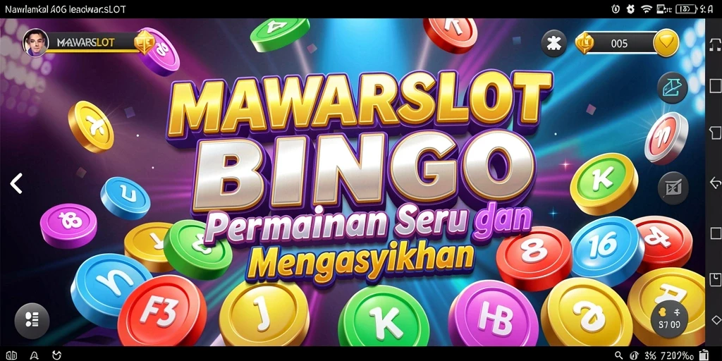 Tampilan seru gameplay Bingo di MAWARSLOT.