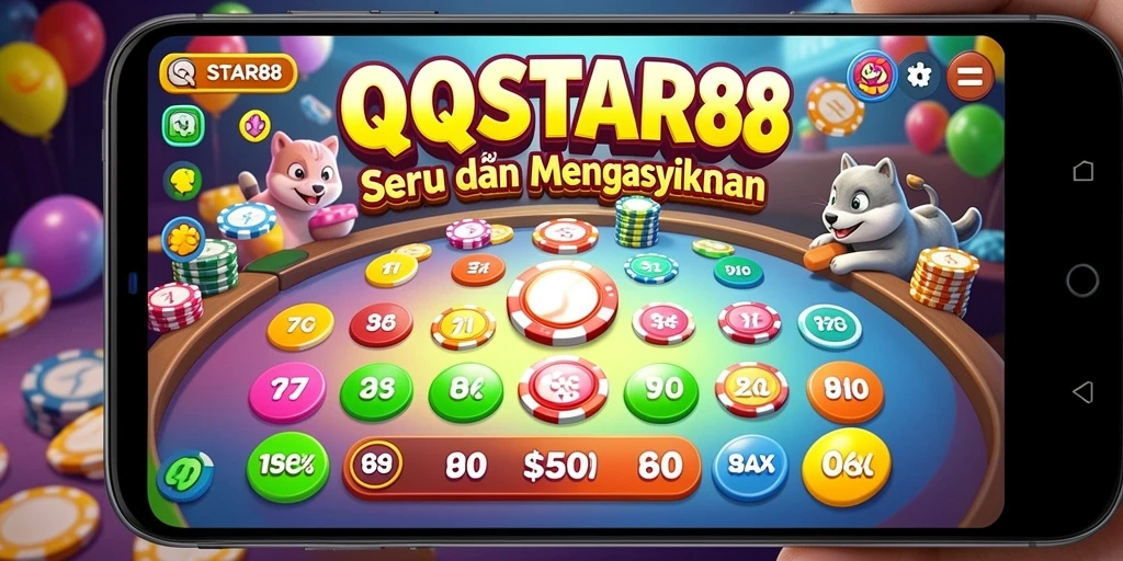 Tampilan gameplay seru dalam aplikasi Bingo QQSTAR88.