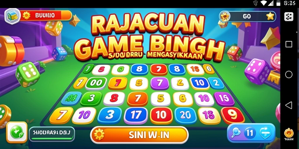 Tampilan gameplay seru di RAJACUAN dengan suasana Bingo yang hidup.
