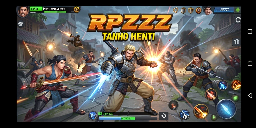 Tampilan gameplay RPZZZ dengan aksi pertarungan yang seru.