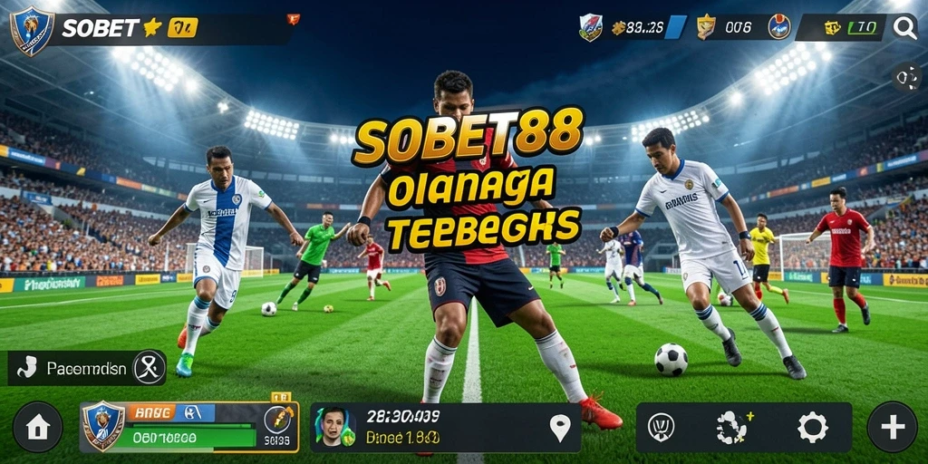 Tampilan gameplay seru SOBET88 dengan aksi olahraga mendebarkan.